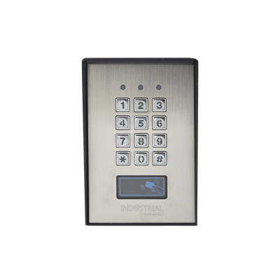 EPCOM - Teclado Exterior/Interior Antivandálico, 3 Relevadores, Salida Wiegand, 1200 Usuarios, Lector de Proximidad