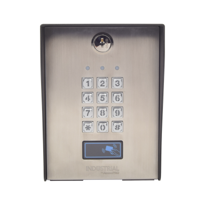 ACCESSPRO - Teclado exterior/interior antivandálico, 3 relevadores, 50 códigos de visitantes, 1200 usuarios