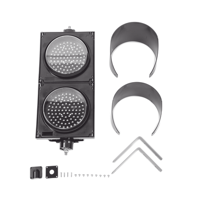 ACCESSPRO - Semáforo LED / Diámetro 20 cm / Rojo y Verde / 90 LEDs por color / 10 W / IP Hermético / 110 VCA