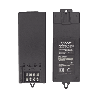 EPCOM POWERLINE - Fuente de Poder de 12 Vcc @ 5A / 4 Cámaras / FILTRO DE RUIDO ESPECIAL PARA CAMARAS 4K / Fusible Reseteable Inter Construido PTC / Protección Contra Sobre-Tensiones y Contra Cortocircuito / Recomendado para cámaras 4K.