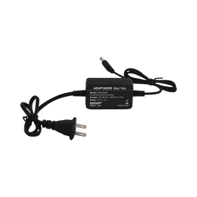 EPCOM POWERLINE - Fuente de Poder 12 Vcc / 2 Amp / Con Terminales de Extensión / Distancias de cable hacia Vca 50 cm / Distancia de cable hacia dispositivo de 50 cm