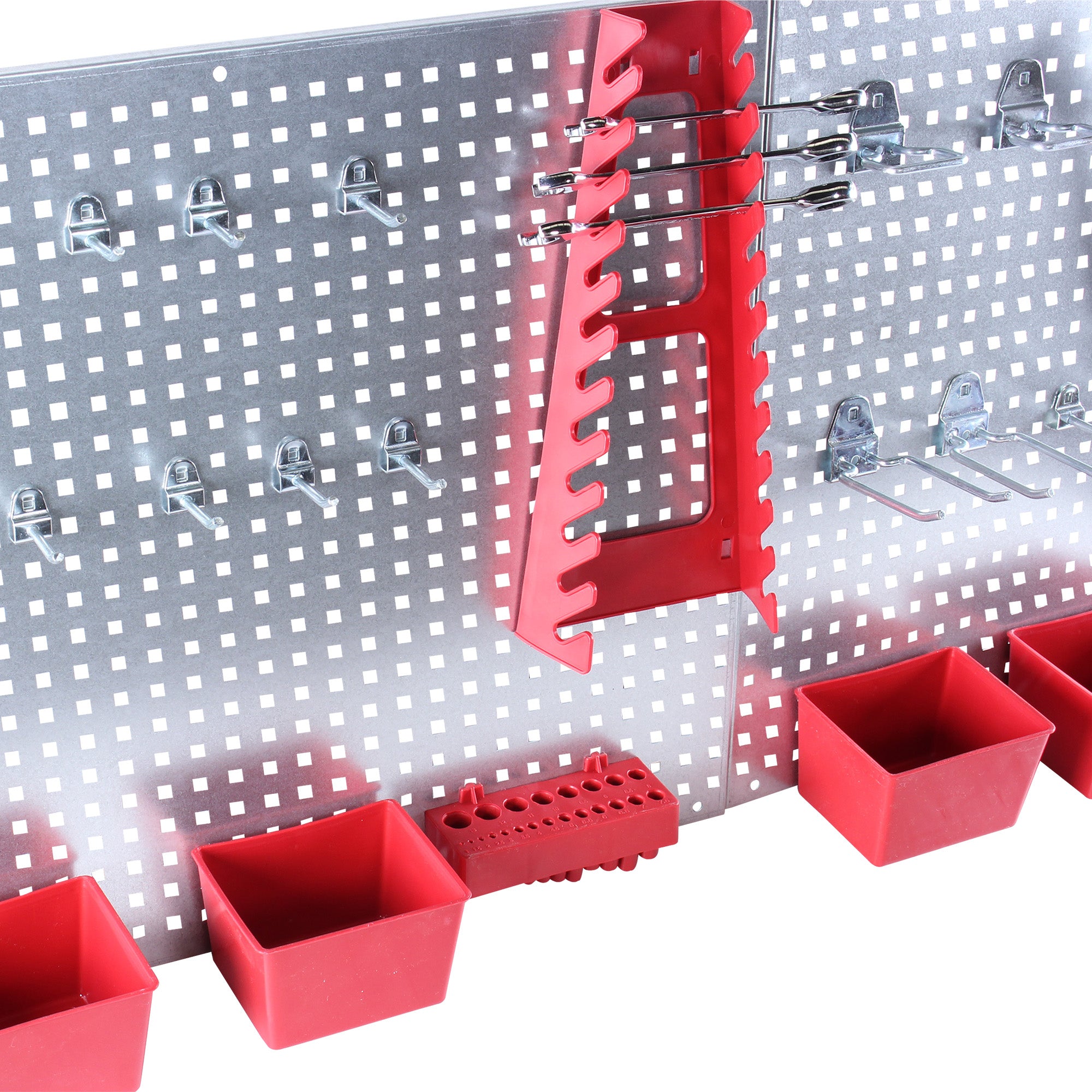 Panel con soporte para herramientas (34 pzas)