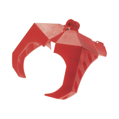 PANDUIT - Dispositivo de Bloqueo LOTO para Válvulas de Bola, Para Diámetros de de 1.5 a 2" y Longitud de Mango Hasta 7.5", Color Rojo