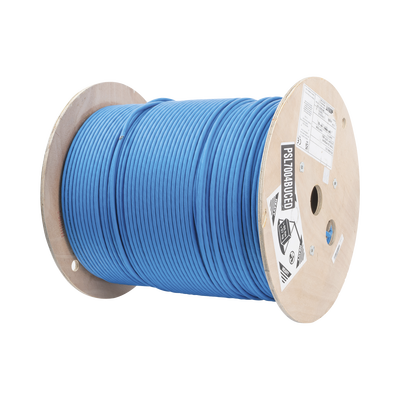 PANDUIT - Bobina de Cable Blindado S/FTP de 4 Pares, Cat7, Inmune a Ruido e Interferencias, LSZH (Bajo Humo, Cero Halógenos), Color Azul, Bobina de 500 Metros (1640 Pies)
