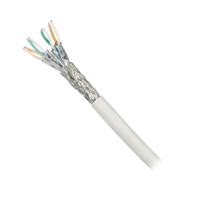 PANDUIT - Bobina de Cable Blindado S/FTP de 4 Pares, Cat7, Inmune a Ruido e Interferencias, LSZH (Bajo Humo, Cero Halógenos), Color Blanco, Bobina de 500 Metros (1640 Pies)