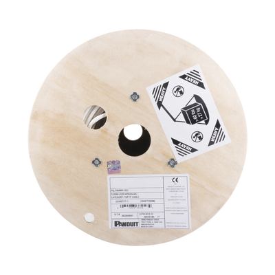 PANDUIT - Bobina de Cable Blindado S/FTP de 4 Pares, Cat7, Inmune a Ruido e Interferencias, LSZH (Bajo Humo, Cero Halógenos), Color Blanco, Bobina de 500 Metros (1640 Pies)