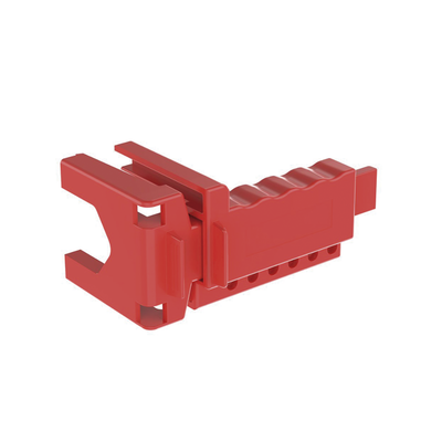 PANDUIT - Dispositivo de Bloqueo LOTO para Válvulas de Bola, para Diámetros de Tubería de 1/4" a 1" y Longitud de Mango Hasta 7.5", Color Rojo