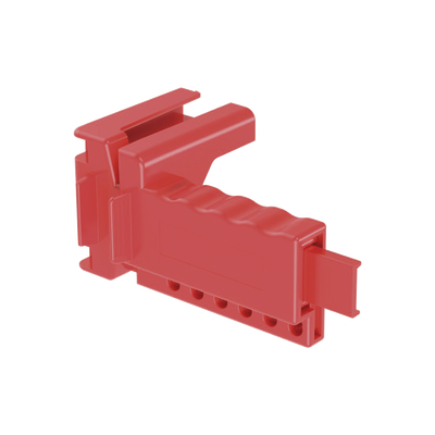 PANDUIT - Dispositivo de Bloqueo LOTO para Válvulas de Bola, para Diámetros de Tubería de 1/4" a 1" y Longitud de Mango Hasta 7.5", Color Rojo