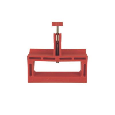 PANDUIT - Bloqueador LOTO de Manija Grande para Disyuntores de Caja Moldeada, 2.24" (56.8m) Largo x 3.75" (95.2mm) Ancho. Color rojo