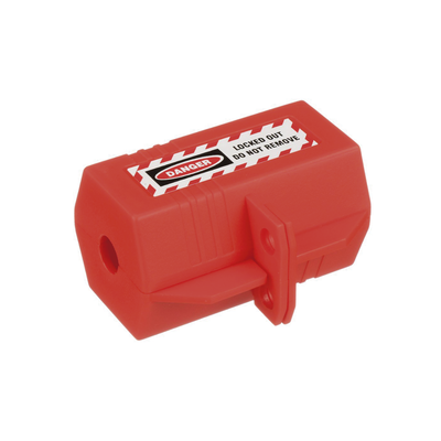PANDUIT - Dispositivo de Bloqueo LOTO para Enchufes de 120 Vca, Fabricado con Polipropileno, Color Rojo