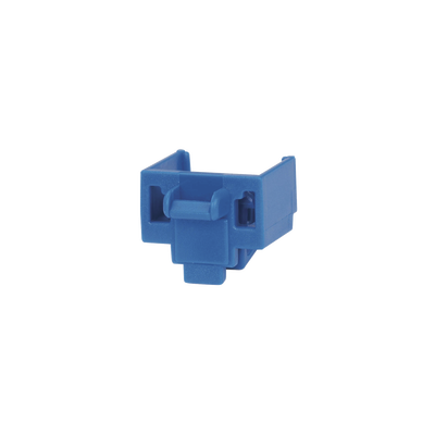 PANDUIT - Kit de 10 Dispositivos para Bloquear Puertos Jack RJ45, Color Azul, Incluye Llave de Extracción