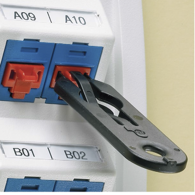 PANDUIT - Kit de 10 Dispositivos para Bloquear Puertos Jack RJ45, Color Gris, Incluye Llave de Extracción