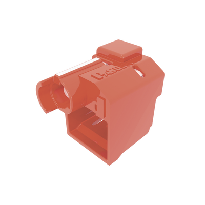 PANDUIT - Kit de 10 Dispositivos Para Impedir Desconexión de Plug RJ45, Color Rojo, Incluye Herramienta para Instalar/Retirar