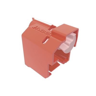 PANDUIT - Kit de 10 Dispositivos Para Impedir Desconexión de Plug RJ45, Color Rojo, Incluye Herramienta para Instalar/Retirar