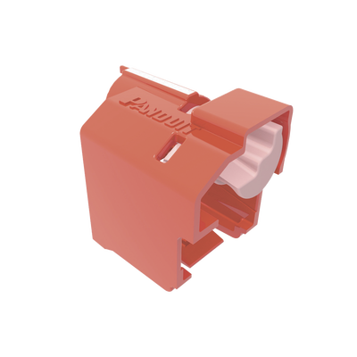 PANDUIT - Kit de 10 Dispositivos Para Impedir Desconexión de Plug RJ45, Color Rojo, Incluye Herramienta para Instalar/Retirar