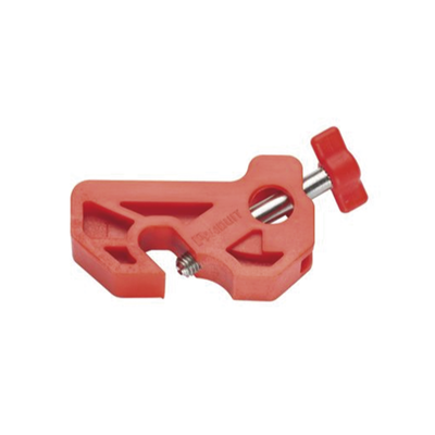 PANDUIT - Bloqueador de Interruptor Termomagnético LOTO, tipo Riel DIN o Mini Interruptor. Color  rojo