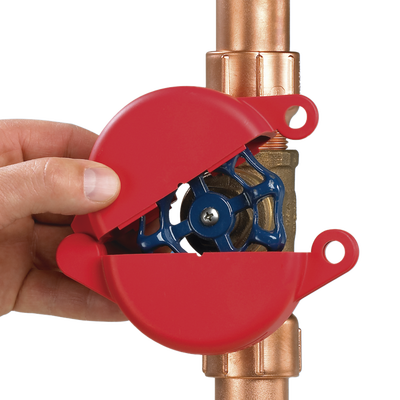 PANDUIT - Dispositivo de Bloqueo LOTO para Válvulas de Compuerta, Para Diámetros de 3 a 6.5", Color Rojo