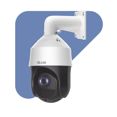 HILOOK BY HIKVISION - Domo PTZ IP 2 Megapixel / 25X Zoom / 100 mts IR / Exterior IP66 / PoE+/ WDR 120 dB / Defog / EIS / HLC / 3D-DNR