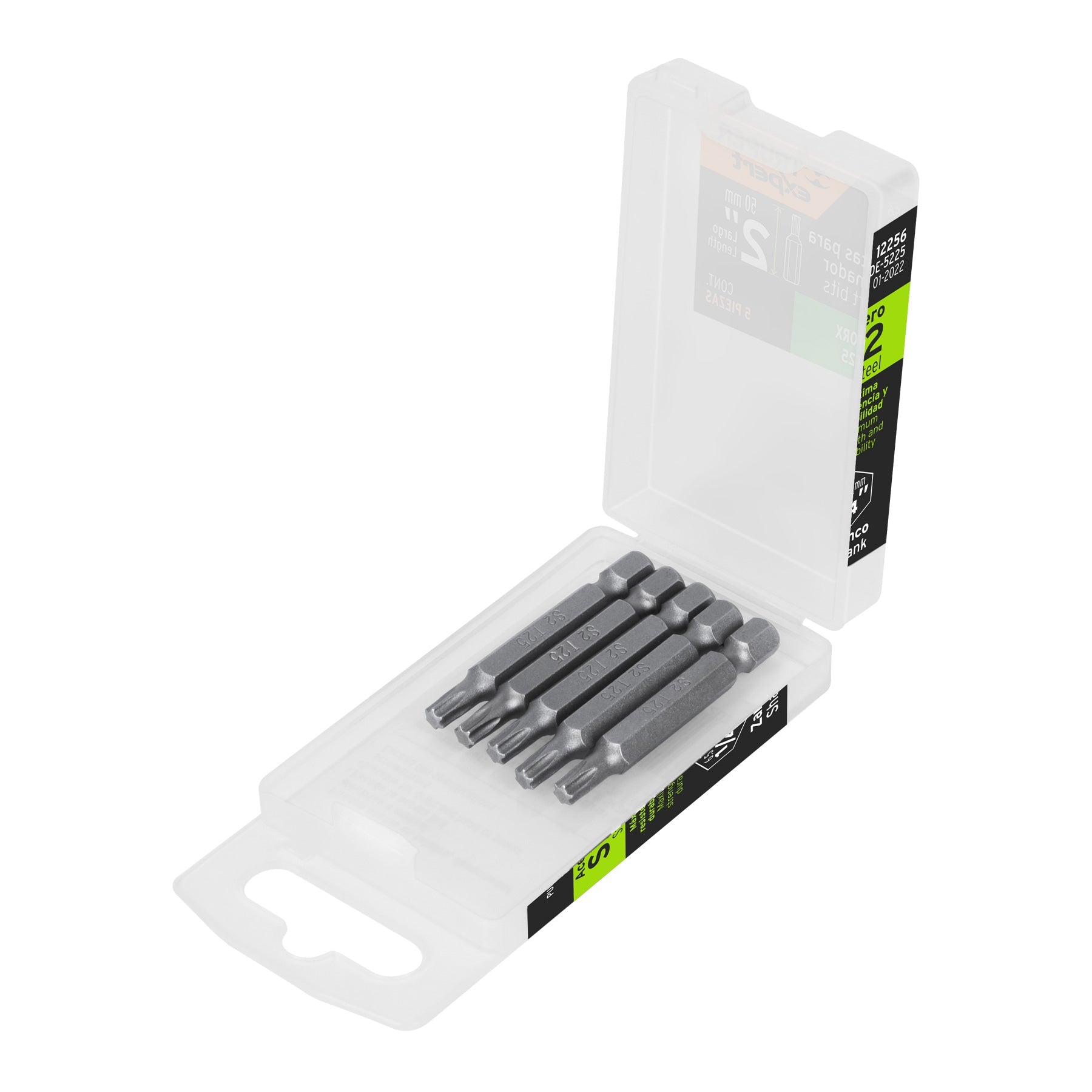 Estuche con 5 puntas torx T25 largo 2', Truper Expert