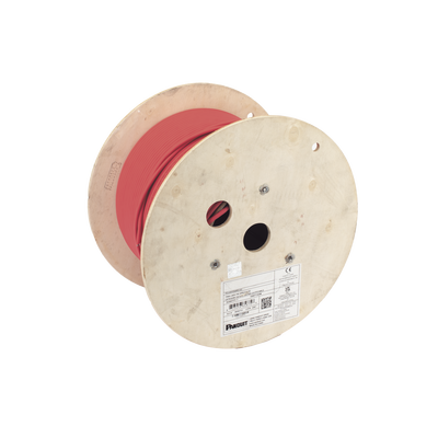 PANDUIT - Bobina de Cable UTP de 4 Pares, Vari-MaTriX, Cat6A, 23 AWG, LSZH (Libre de Gases Tóxicos), Color Rojo, 305 Metros (1000 Pies)