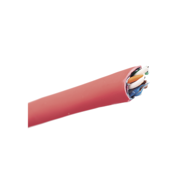 PANDUIT - Bobina de Cable UTP de 4 Pares, Vari-MaTriX, Cat6A, 23 AWG, LSZH (Libre de Gases Tóxicos), Color Rojo, 305 Metros (1000 Pies)