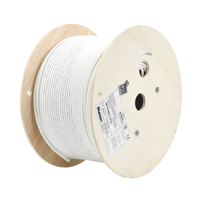 PANDUIT - Bobina de Cable UTP de 4 Pares, Vari-MaTriX, Cat6A, 23 AWG, LSZH (Libre de Gases Tóxicos), Color Blanco, 305m