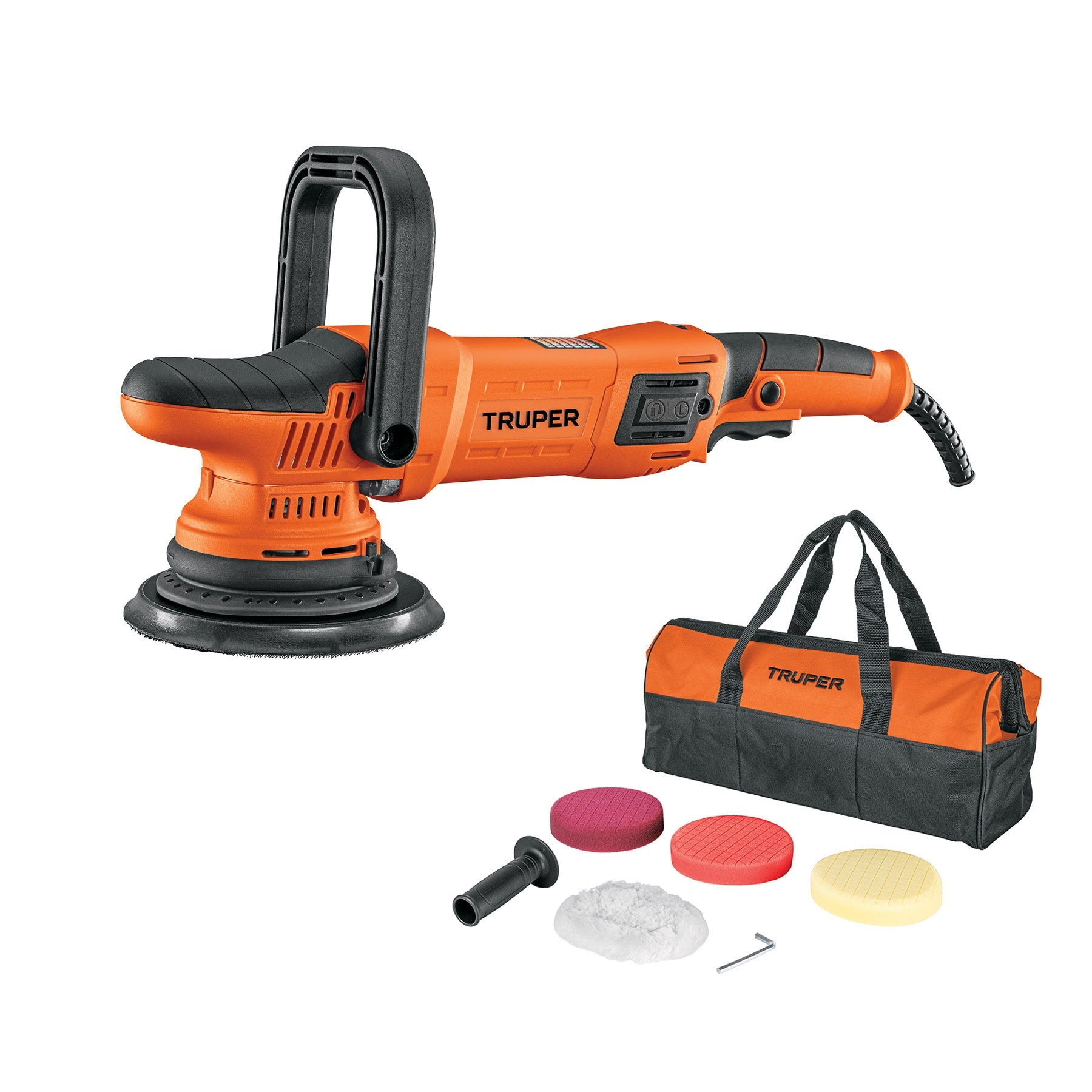 Pulidora doble accion 6', 900W, TRUPER PRO