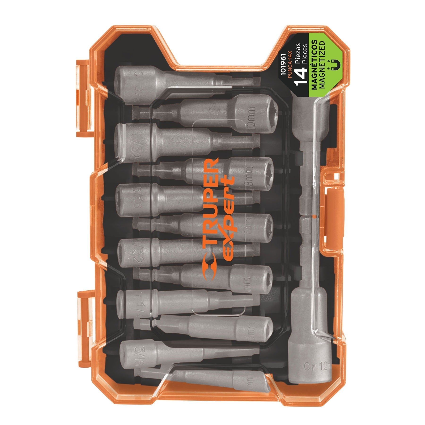 Juego de 14 dados magneticos para taladro,Truper