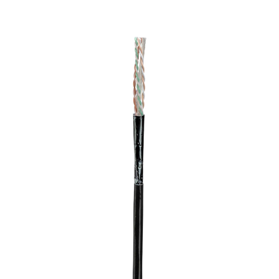 PANDUIT - Bobina de Cable UTP de 4 Pares, Con Aislamiento de Fluoropolímero, Cat6A (23 AWG), Uso Interior/Exterior Para Entorno Ambiental de Altas Temperaturas (Hasta 125°C), CMP (Plenum), Color Negro, 305 Metros (1000 Pies)