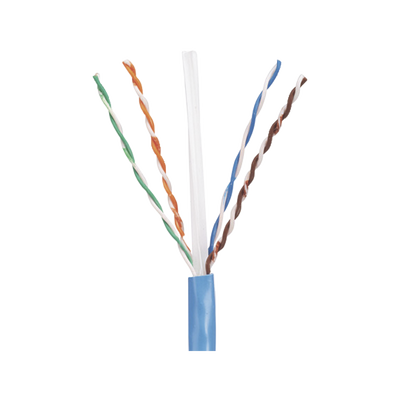 PANDUIT - Bobina de Cable UTP 305 Metros (1000 Pies) de Cobre, PanNet, Azul, Categoría 5e (24 AWG), Riser (CMR), de 4 Pares