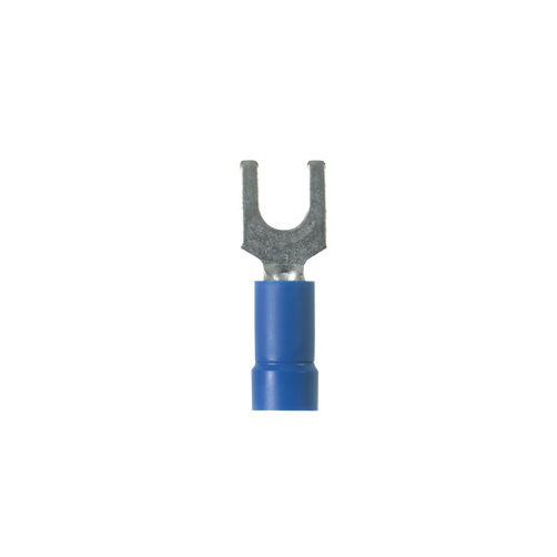 PANDUIT - Terminal tipo espada PanTerm para calibre 14-16 Awg, tornillo prisionero #8, color azul. Paquete de 100pz