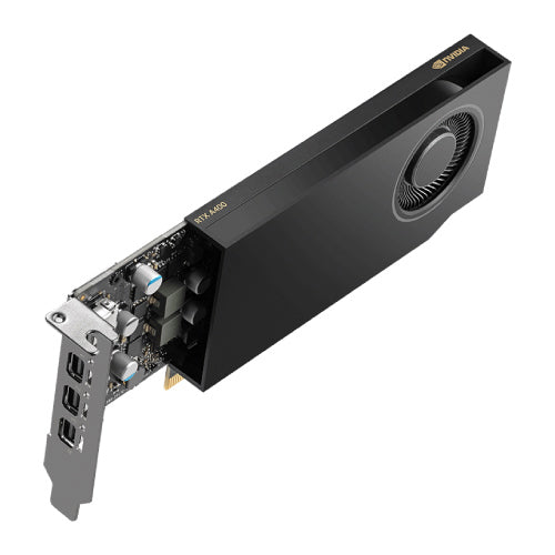 PNY - Tarjeta de Video PNY Pro NVIDIA RTX A400 4GB Low Profile Single Fan GDDR6 PCIe 4.0 4xMini DisplayPort