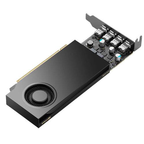 PNY - Tarjeta de Video PNY Pro NVIDIA RTX A400 4GB Low Profile Single Fan GDDR6 PCIe 4.0 4xMini DisplayPort