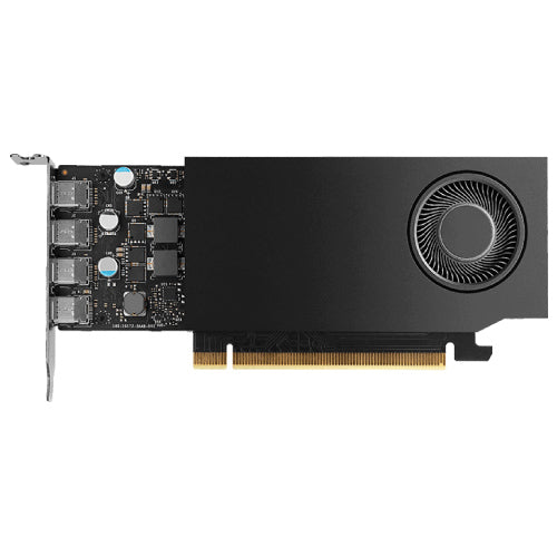 PNY - Tarjeta de Video PNY Pro NVIDIA RTX A400 4GB Low Profile Single Fan GDDR6 PCIe 4.0 4xMini DisplayPort
