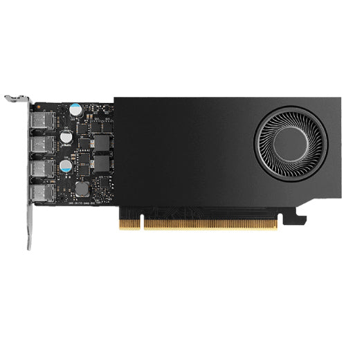 PNY - Tarjeta de Video PNY Pro NVIDIA RTX A1000 8GB Low Profile Single Fan GDDR6 PCIe 4.0 4xMini DisplayPort