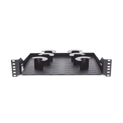 PANDUIT - Charola Ventilada Para Administración de Cable en Racks o Gabinetes, con 6 Postes para Control de Holgura, de 19in, 2 UR, Color Negro