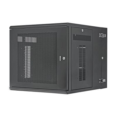 PANDUIT - Gabinete PanZone de Montaje en Pared, de 19in, Puerta Perforada, 12 UR, 762mm de Profundidad, Color Negro