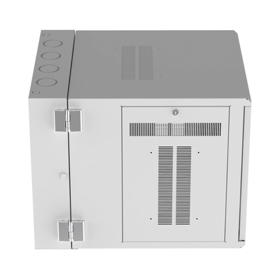 PANDUIT - Gabinete PanZone de Montaje en Pared, de 19in, Puerta con Ventana de Seguridad, 12 UR, 762mm de Profundidad, Color Blanco