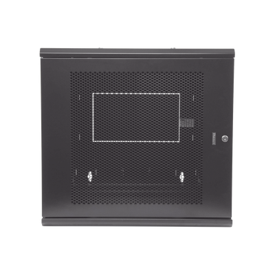 PANDUIT - Gabinete PanZone de Montaje en Pared, de 19in, Puerta Ventilada, 12 UR, 635mm de Profundidad, Color Negro