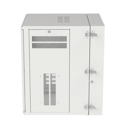 PANDUIT - Gabinete PanZone de Montaje en Pared, de 19in, Puerta con Ventana de Seguridad, 18 UR, 762mm de Profundidad, Color Blanco