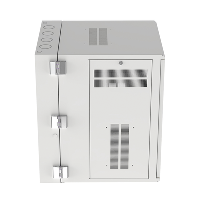 PANDUIT - Gabinete PanZone de Montaje en Pared, de 19in, Puerta con Ventana de Seguridad, 18 UR, 762mm de Profundidad, Color Blanco