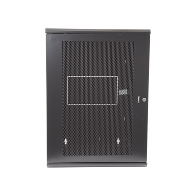 PANDUIT - Gabinete PanZone de Montaje en Pared, de 19in, Puerta Ventilada, 18 UR, 635mm de Profundidad, Color Negro