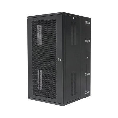 PANDUIT - Gabinete PanZone de Montaje en Pared, de 19in, Puerta Ventilada, 26 UR, 762mm de Profundidad, Color Negro