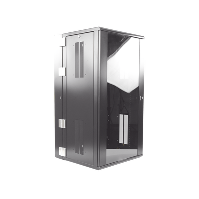 PANDUIT - Gabinete PanZone de Montaje en Pared, de 19in, Puerta con Ventana de Seguridad, 26 UR, 635mm de Profundidad, Color Negro