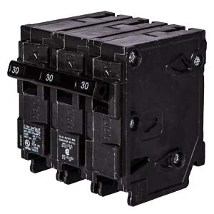 SIEMENS - Interruptor automático enchufable tipo QP 3 polos, 30 amp