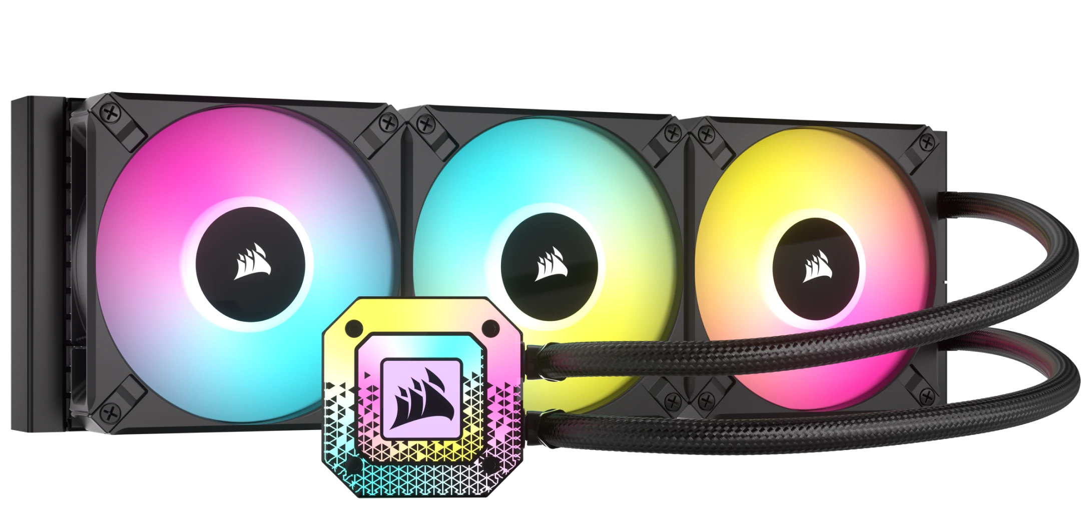 CORSAIR - Enfriamiento Líquido Corsair para CPU iCUE H170i Elite Capellix XT 420mm RGB Compatible S 1200 1700 AM4 AM5 Color Negro