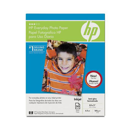 HEWLETT PACKARD - Papel HP Everyday Semi Gloss Photo Paper a 50HJS