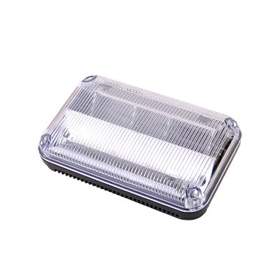 FEDERAL SIGNAL - Luz de Advertencia Quadraflare, Mica Transparente, Led color Claro