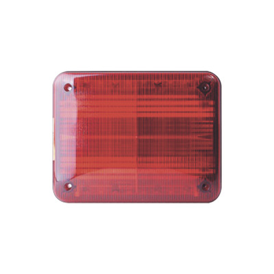 FEDERAL SIGNAL - Luz de advertencia Quadraflare LED, Flasher Integrado y Mica de color Rojo