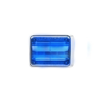 FEDERAL SIGNAL - Luz de advertencia Quadraflare LED con flasher integrado y mica de color azul